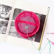 Knitt 毛線收納包 S, 粉紅色, 13*14 公分, 粉色, 1個