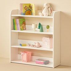 YEDAUM 幼兒用4層矮教具書架, 白色