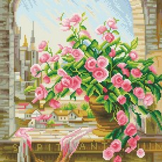 디클레어 액자 캔버스형 보석십자수 DIY 키트 40 x 50, 1세트, DCH017 엘레강스