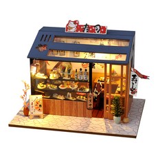 꼬미딜 DIY 미니어처하우스 2020-74 초밥집 + 제작도구, 혼합색상