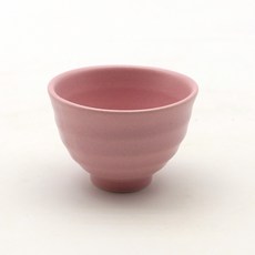 달소금 국산 도자기 골뱅이 술잔, 라이트핑크, 1개