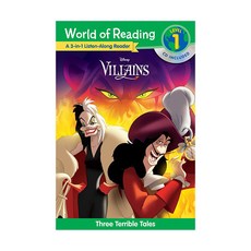 World of Reading Villains 3-In-1 Listen-Along Reader:3 Terrible Tales with CD! [With Audio CD], Disney Press