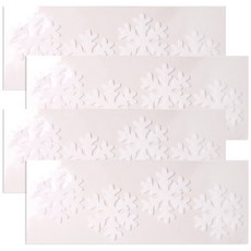 파티해 설정 젤리 스티커 11cm 4p, 화이트, 4개