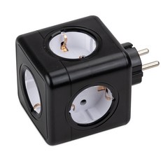 파워큐브 V2 멀티탭 5구 오리지널, 77mm, 블랙, 1개
