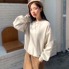 반에이크 여성용 포스틱 기모 맨투맨