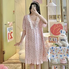 브이 프릴 임부 원피스