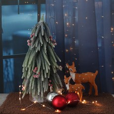 모리앤 크리스마스 열매트리와 사슴가족 조명 세트, 혼합색상, 1세트