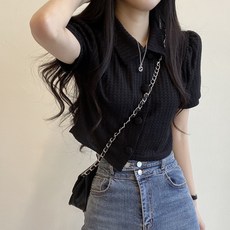 비엔스이레크롭블라우스