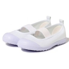 Asahi 兒童基本款鬆緊帶學校室內鞋 KD38001 白色