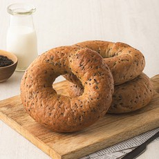 브로드카세 발효종 흑임자 베이글 3개입, 360g, 1개