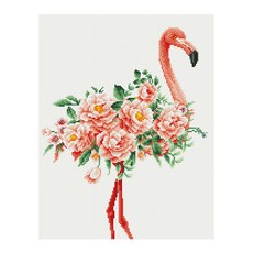 I LOVE PAINTING DIY 珠寶十字繡美麗的愛火烈鳥 40 x 50 厘米, 混色