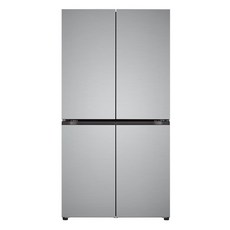 LG전자 오브제컬렉션 양문형 4도어 냉장고 메탈 디오스 베이직 방문설치, 프라임실버, T873P012