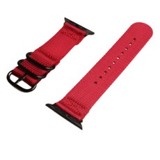 womens9999 Nato錶帶 42/44mm可交互使用, 紅色的