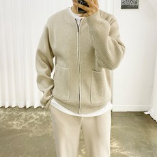 ADORE CLASSIC 拉鍊開衫 5 色羊絨 Hachi 半寬鬆長袖針織衫