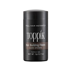 TOppiK 頂豐增髮纖維 3g 深棕色 1罐，快速增髮，自然豐盈，告別稀疏髮煩惱