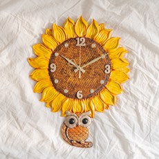 해바라기부엉이시계