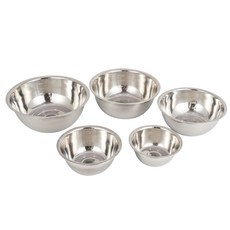 酷澎 5件套廚具料理盆 Set, 優質不鏽鋼材質, ..., 580ml(14 x 5.5cm) + 900ml(16 x 6cm) + 1600ml(20 x 7.5cm) + 2050ml(22 x 8cm), 單色五件組, 1組