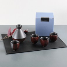 달소금 도자기 하프도쿠리 패밀리 5종 와인세트, 1세트, 술병 + 술잔 4p