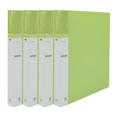 마이다스 40매 비보 클리어화일 인덱스 A4, 연두색, 4개 연두색, 4개