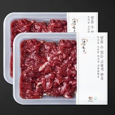 전통참한우 웻에이징 소고기 2등급 국거리용 (냉장), 2개, 250g
