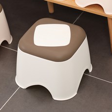 세뇨르킴 파스텔 플라스틱 스툴 받침대 L, 커피베이지