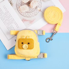 랜보어 강아지 스퀘어 애니멀 백팩 하네스 옐로우