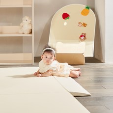 Bunny House幼兒用滑梯墊+防滑墊 2入組, 乳霜