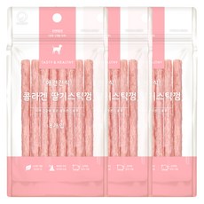 굿데이 강아지 콜라겐 스틱껌 8p, 딸기맛, 40g, 3개