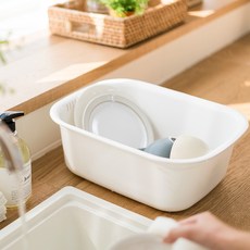 Blanc Objet 方形洗碗盆 白色 2入, 2個