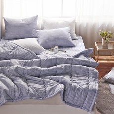 보송보송심플피치스킨차렵이불패드베개세트