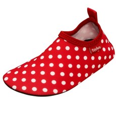 Playshoes 兒童抗UV水陸兩用沙灘懶人童鞋-復古波點，舒適透氣，海灘玩水必備, 1入, 24/25