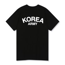 빌락트 남녀공용 18수 코리아 아미 군인 반팔 티셔츠