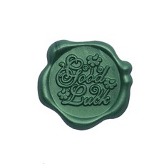 Mihwabujang 使用方便的封蠟成品貼紙, 10個, 11好運綠色