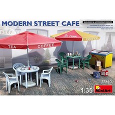 Mini Art 35610 1/35 Modern Street Cafe Modern Cafe 塑料模型, 1個