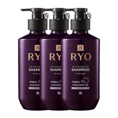려 자양윤모 9EX 탈모 전문 케어 지성 샴푸, 400ml, 3개
