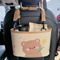 CARTEM 汽車貝貝頭枕收納盒CT265, 幸運熊, 1個