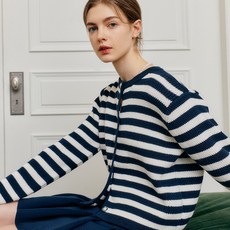 룩캐스트 여성용 RIONA STRIPE KNIT CARDIGAN