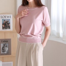 반팔라운드니트