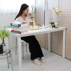 가구느낌 준테이블 1000 x 600 x 760 mm, 화이트