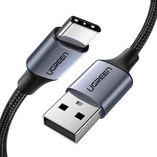유그린 고급형 C타입 to USB 퀵차지 고속충전 케이블, 1m, 혼합색상, 1개