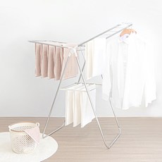 팬물산 스텐 접이식 빨래 건조대 대형, 화이트, 1개 - 이미지 2
