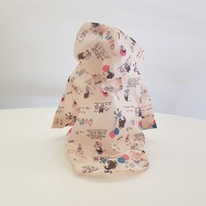 펫띠 베이직 피크닉 강아지 레인코트, 혼합색상