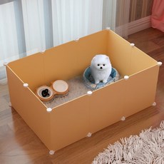 자유조합 반려동물 펜스 울타리 세트 L12, 옐로, 1개