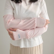 바비수 여성용 메시즈 플리츠 자외선 차단 팔토시