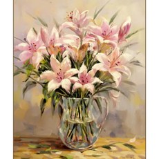 모모픽스페인팅 핑크 릴리 40 x 50 cm