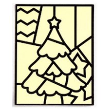 minhwashop 聖誕節箔紙藝術貼紙, 20個, 樹