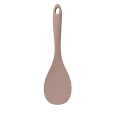 Kitchen Factory 莫蘭迪色矽膠飯匙, 耐熱100°C, 22cm, 可可色, 1支