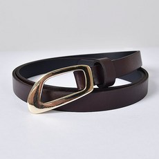테드브라운 D형 슬림 금장 벨트 15mm