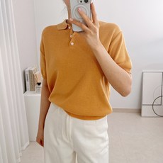 마켓에이 여성용 컬러 베이직 라운드넥 가디건