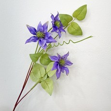 베누디 클레마티스 꽃 가지 조화, 블루